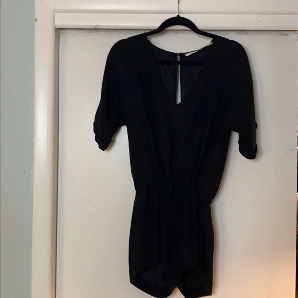 Black Silk Romper